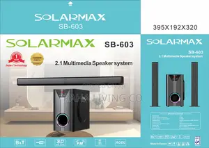 Solarmax SB-603 2.1 Multimedia Soundbar Speaker System | Bluetooth
