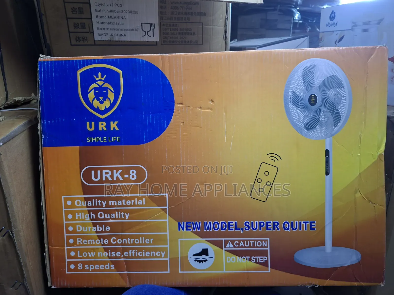 Urk With Remote 16inches Standing Fan