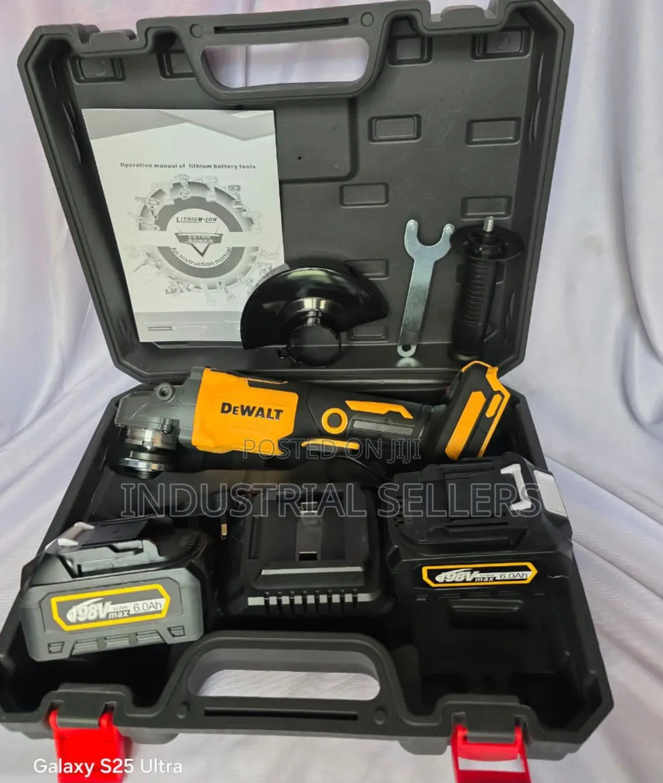 Cordless Dewalt Angle Grinder 198v