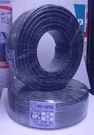 75 Ohms RG 6 Cable 100M Astel Cable
