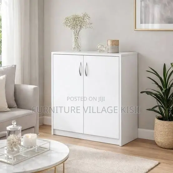 2-Door Wooden Medium Storage Cabinet