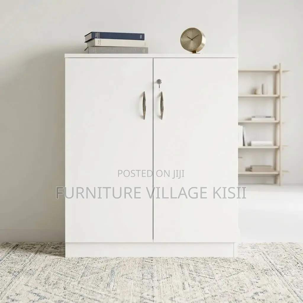 2-Door Wooden Medium Storage Cabinet