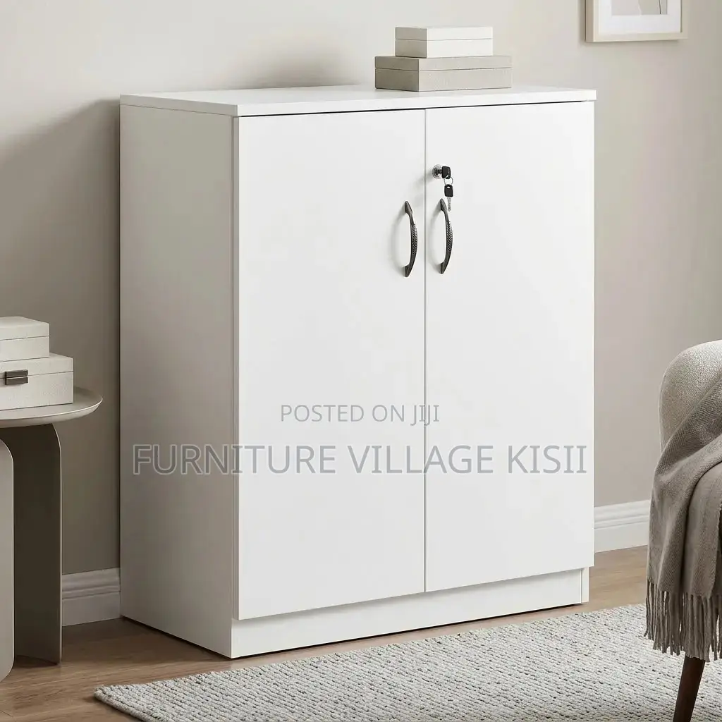 2-Door Wooden Medium Storage Cabinet