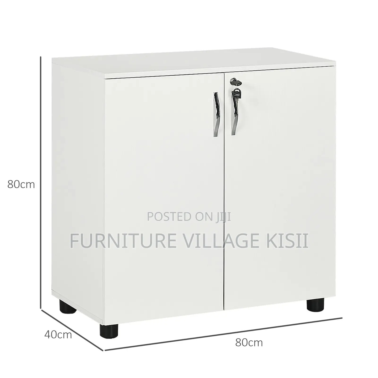2-Door Wooden Medium Storage Cabinet