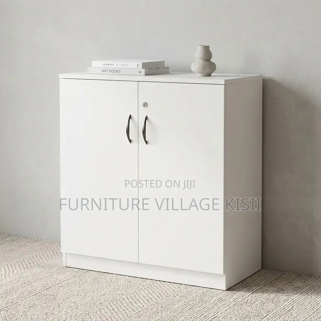 2-Door Wooden Medium Storage Cabinet