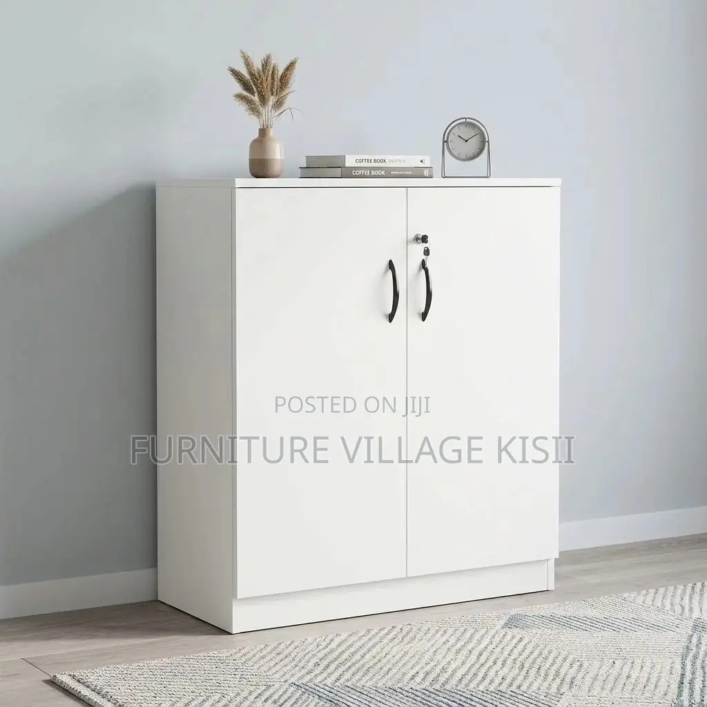 2-Door Wooden Medium Storage Cabinet