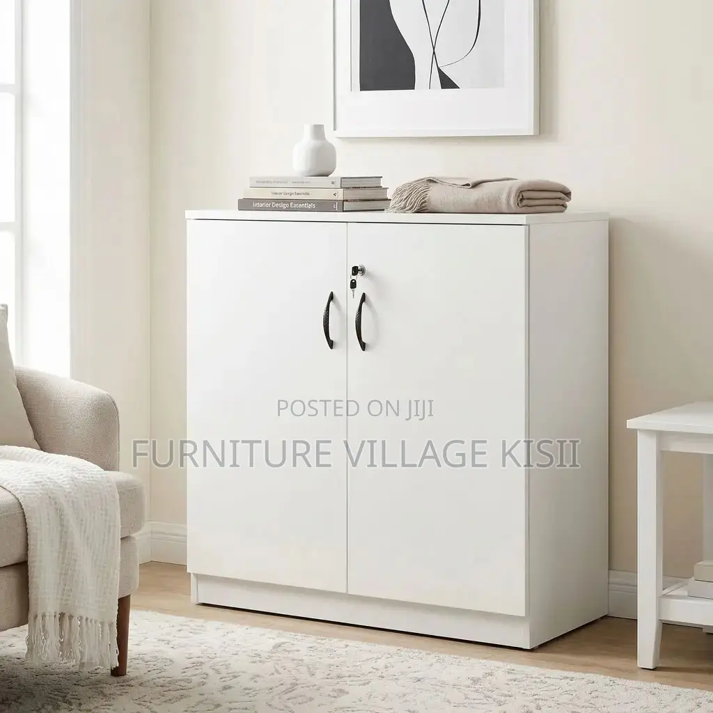 2-Door Wooden Medium Storage Cabinet