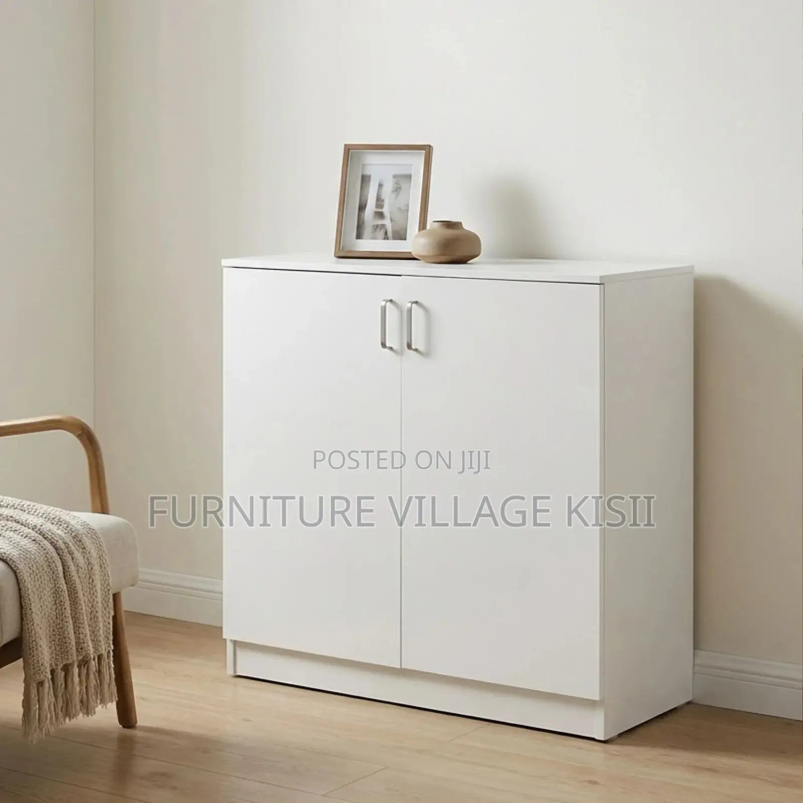 2-Door Wooden Medium Storage Cabinet