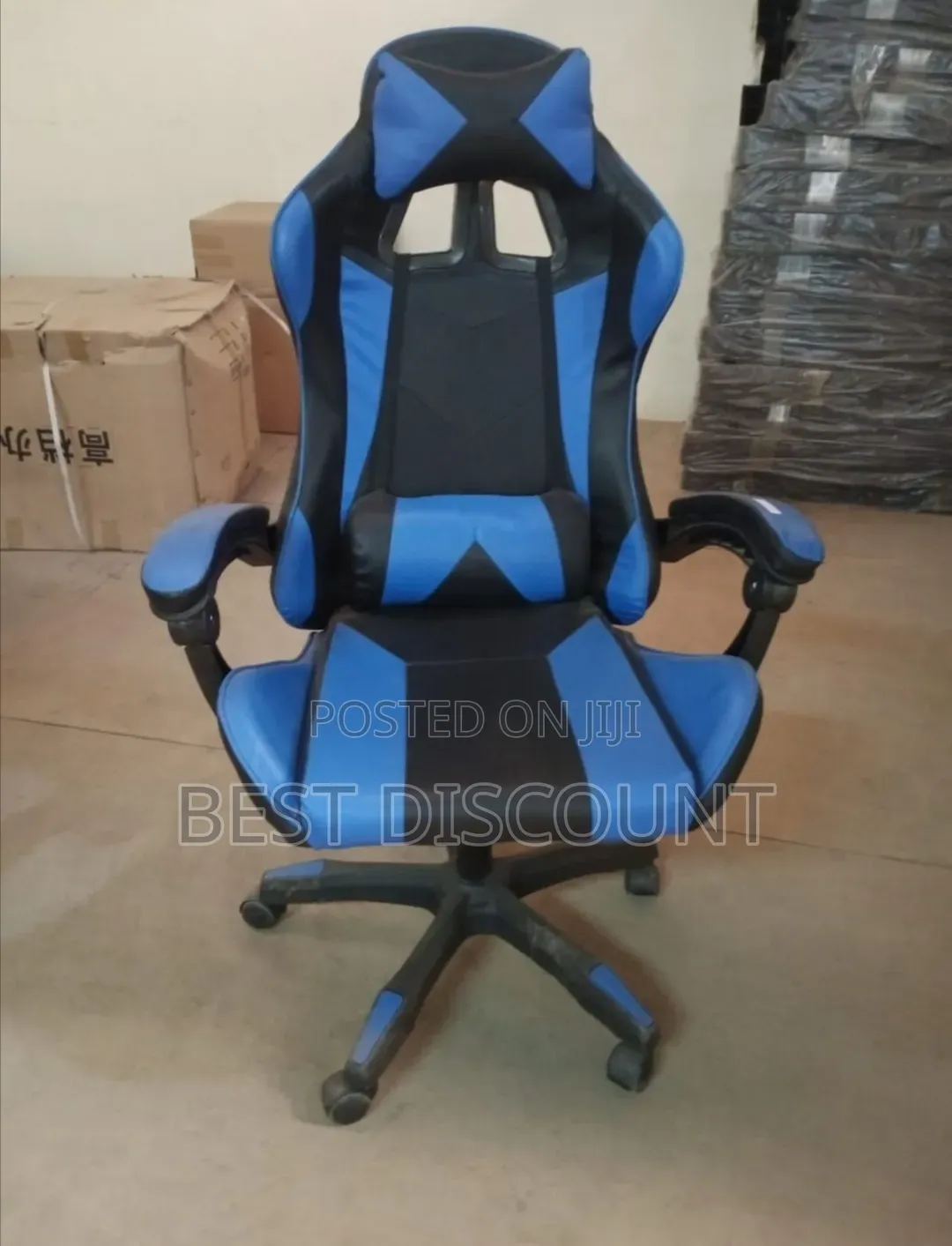 Blue and Red Gaming Chairs