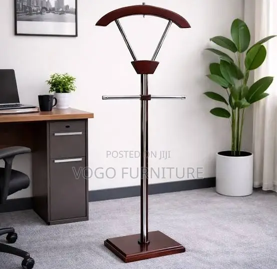Coat Hanger; Mahogany Coat Hanger
