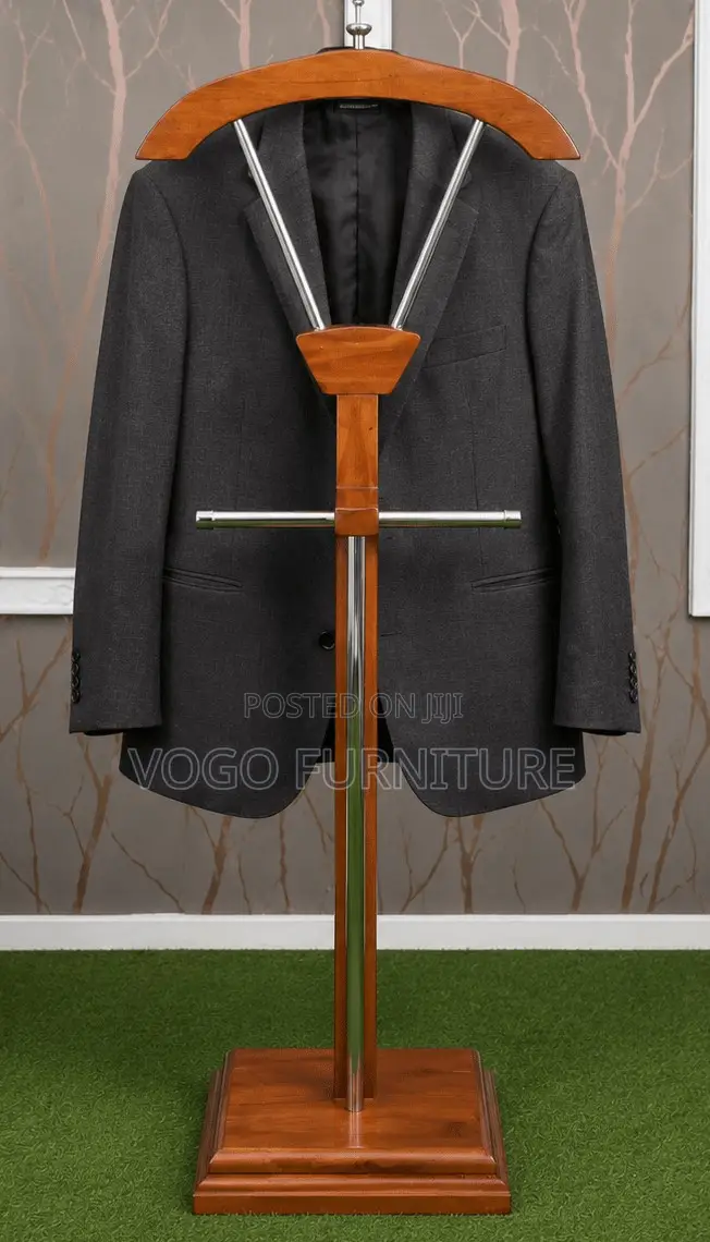 Coat Hanger; Mahogany Coat Hanger