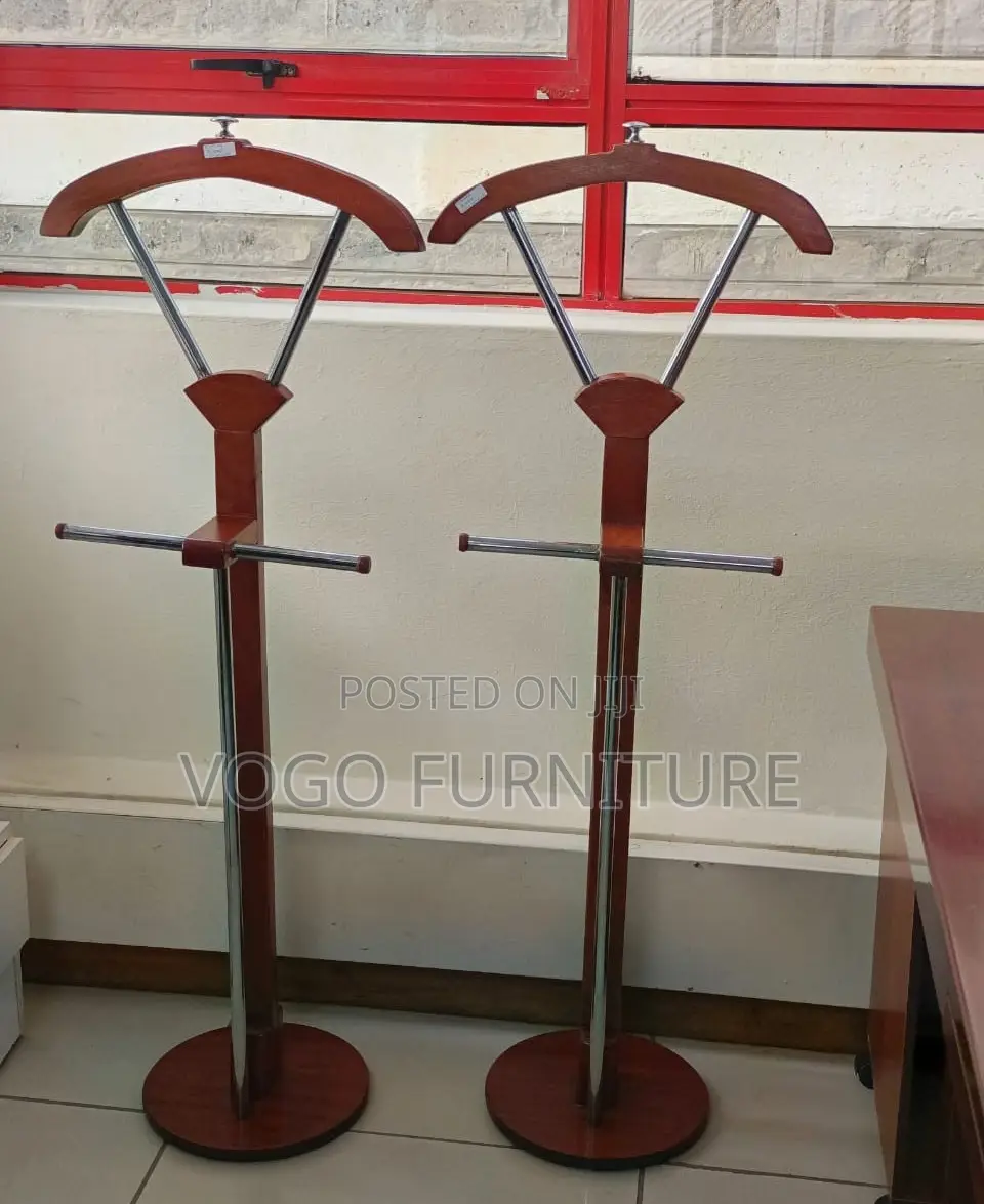 Coat Hanger; Mahogany Coat Hanger