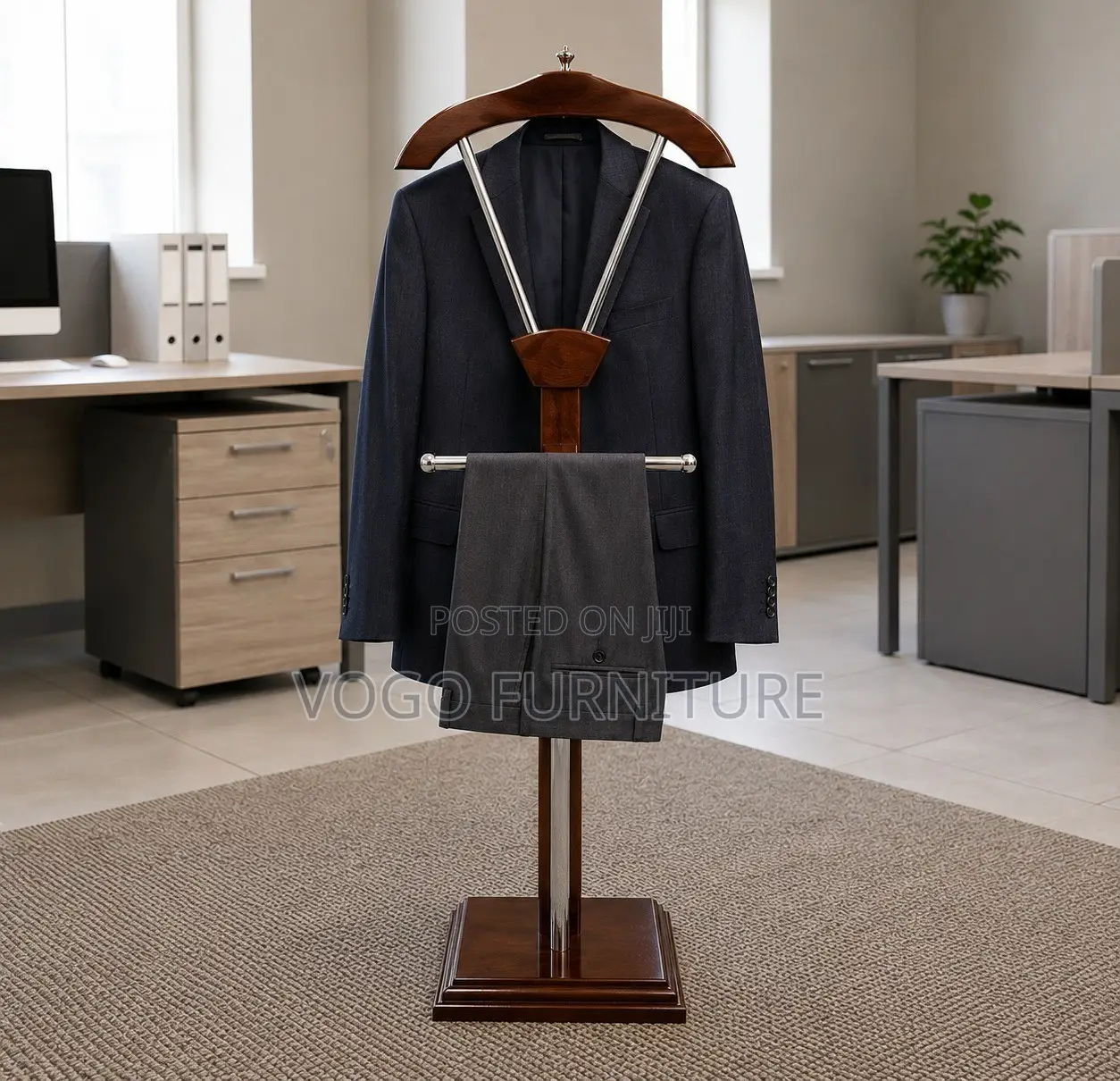 Coat Hanger; Mahogany Coat Hanger