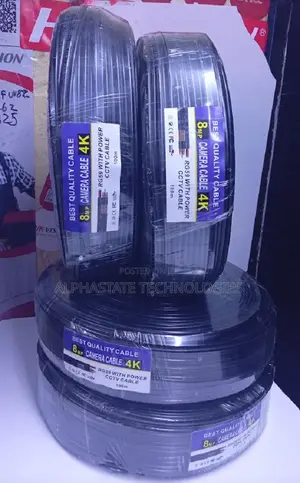 Coaxial RG59 With Power 200M Cable for CCTV Installations.