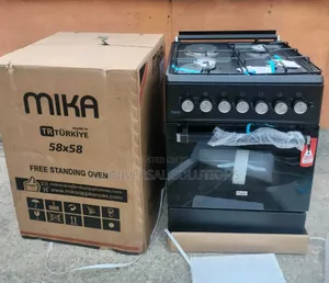 Mika Standing Cooker 58x58 3 Gas + 1Electric Hotplate Electric Oven