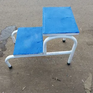 Stepping Stool White and Blue