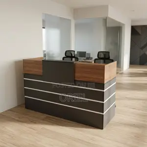 Office Desk : 1.6M Corporate Front Desk Counter