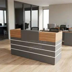 Office Desk : 1.6M Corporate Front Desk Counter