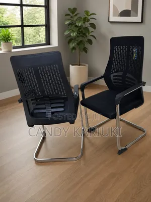 Modern Mesh Visitor Office Chair -Black