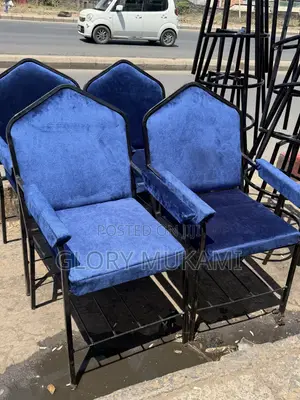Blue Velvet Executive Church Conference Chairs
