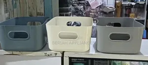 Plastic Storage Organizer Basket With Handles