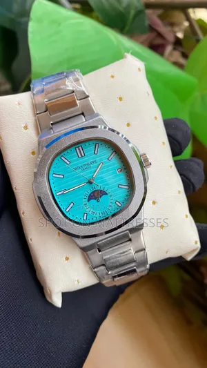 Patek Phillipe Official Watch for Men. Silver and Black. We Deliver!
