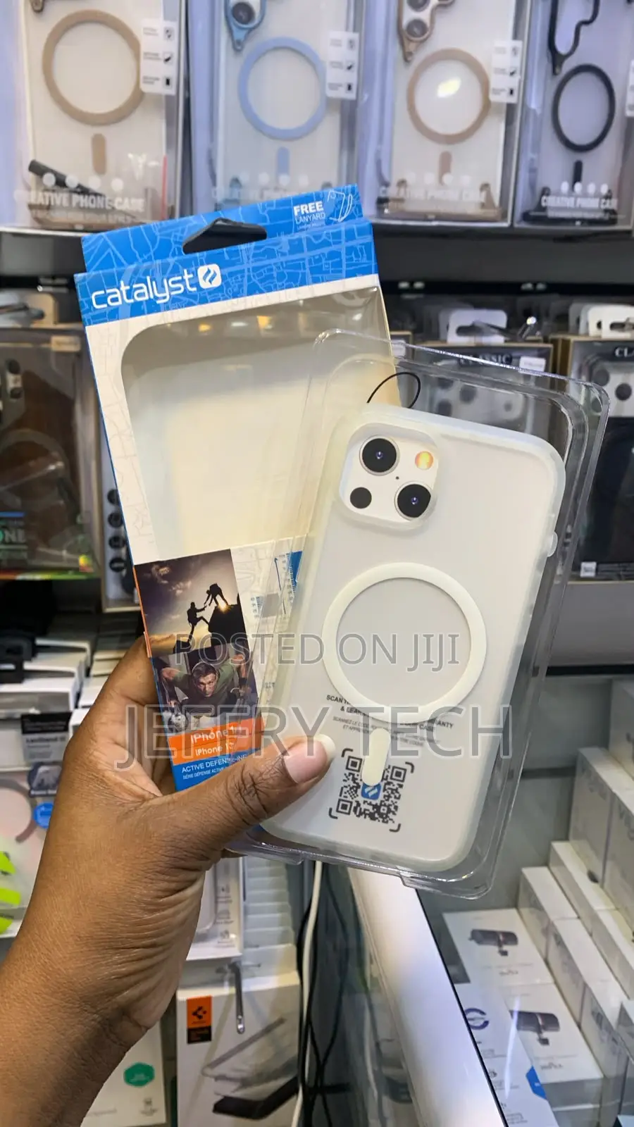 Clear Shockproof Phone Case With a MagSafe Ring iPhone 15 Pro