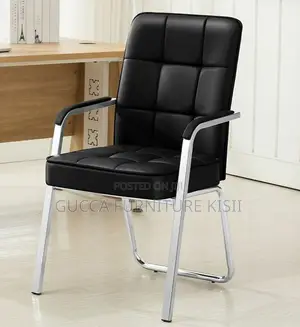 Midback Leather Cantilever Computer Office Chair