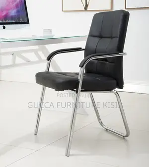 Midback Leather Cantilever Computer Office Chair