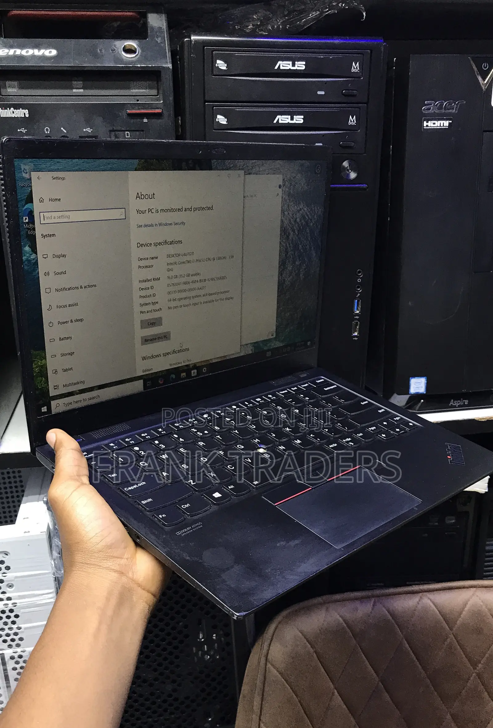 Laptop Lenovo ThinkPad T480s 16GB Intel Core i7 SSD 512GB