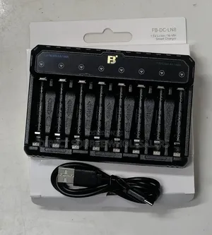 FB DC-LN8 Multi-Slot Rechargeable Battery Charging Station
