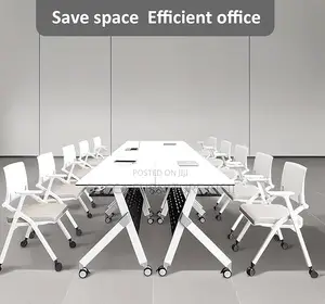 Foldable Conference Table With Lockable Castors