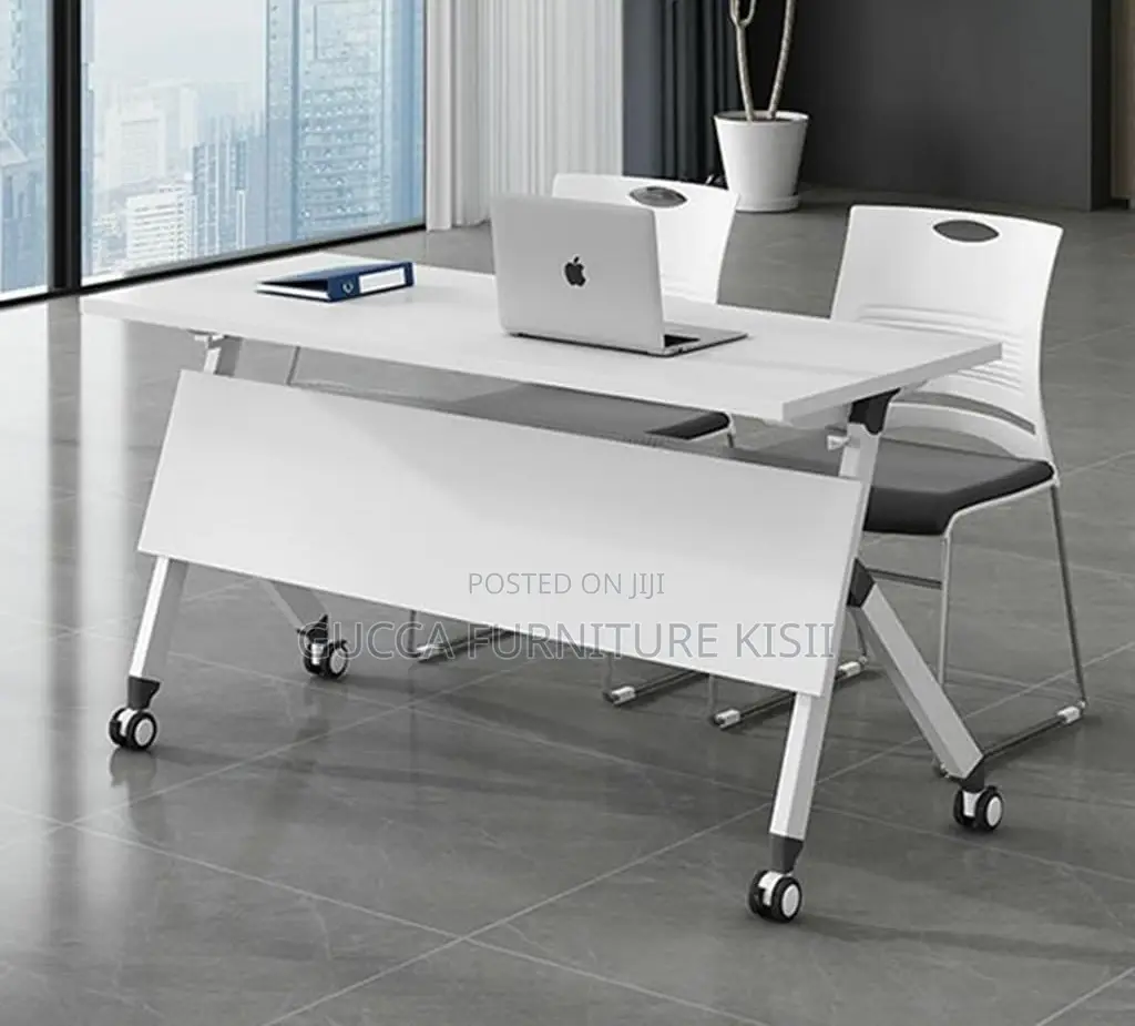 Foldable Conference Table With Lockable Castors