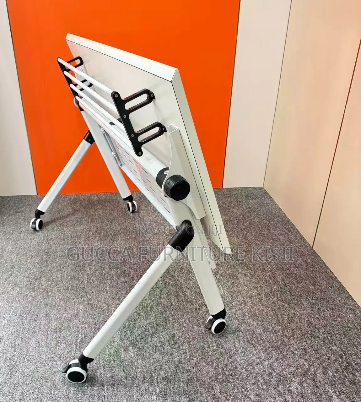 Foldable Conference Table With Lockable Castors