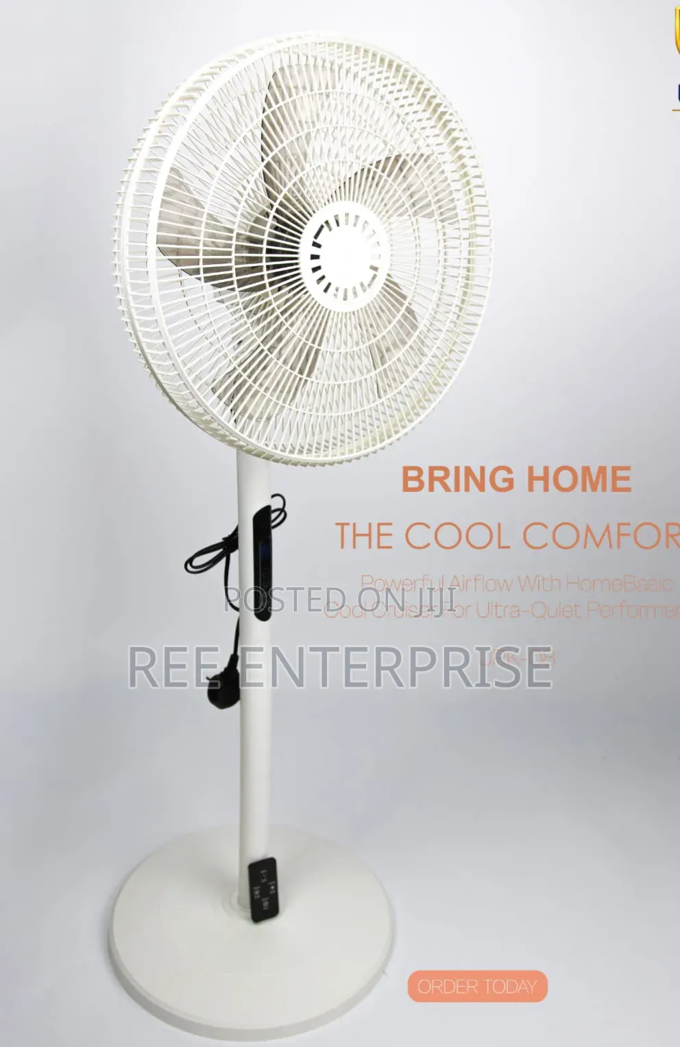  Urk-08 Stand Fan
✓ Remote Control
✓ Powerful Airflow