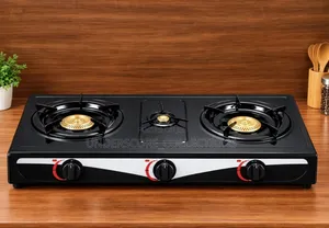 AILYONS GS018, a 3-Burner Tempered Stainless Steel Tabletop Gas Stove