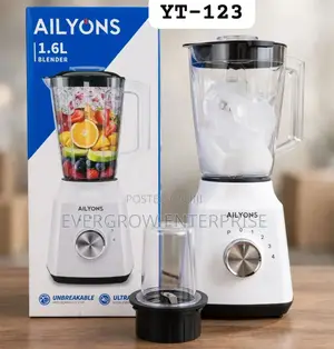 Ailyons White 2-in-1 Blender
