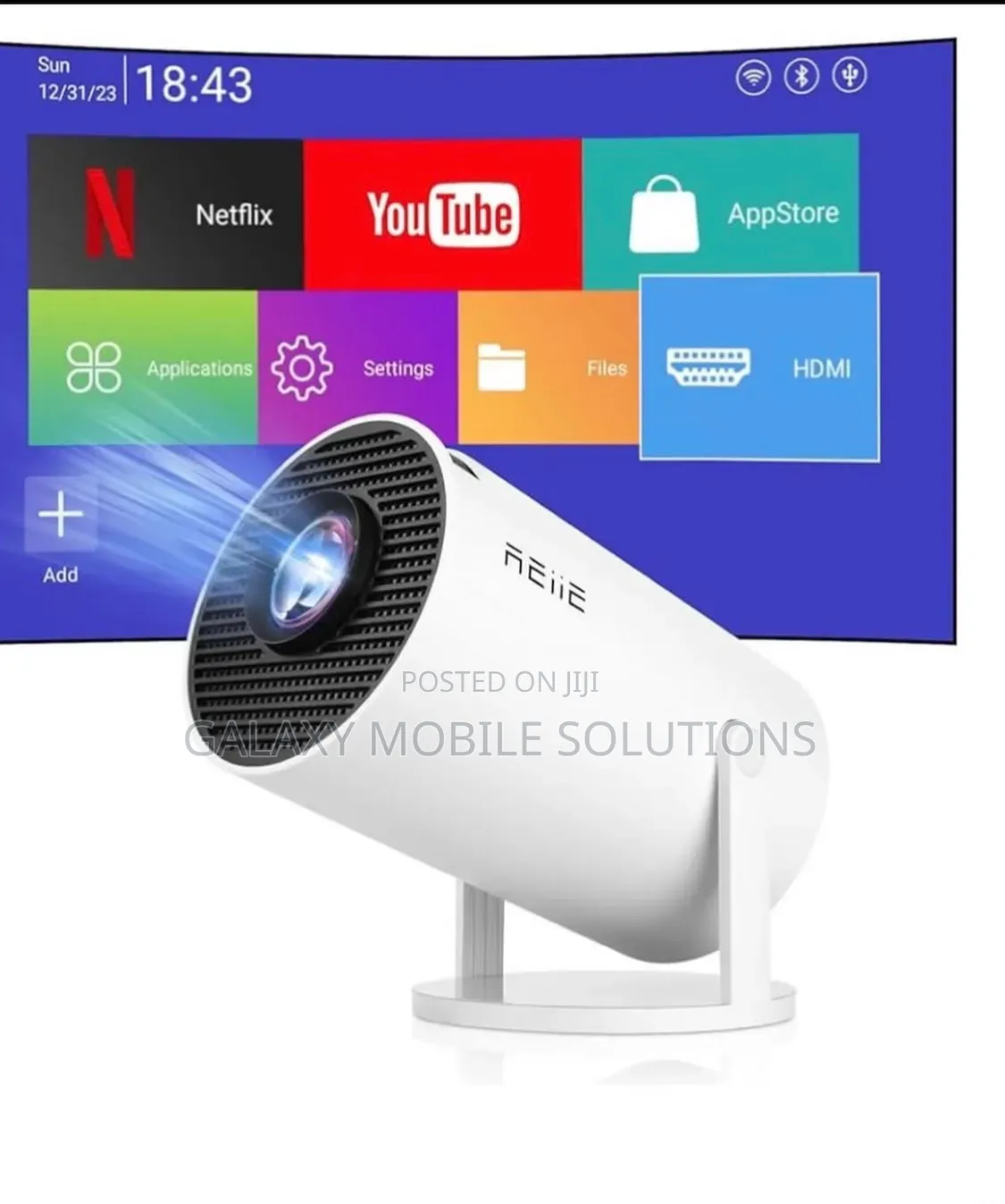 HY300 Android Smart Projector – Portable Home Cinema