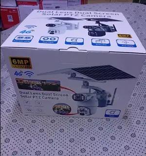Ubox Mettalic 6mp Dual Lens Dual Panel 4g CCTV Camera