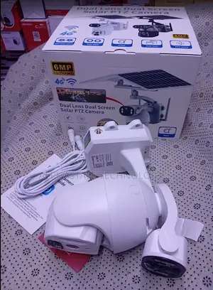 Quality Mettalic Ubox 6MP Dual Lens 4G Solar PTZ Camera