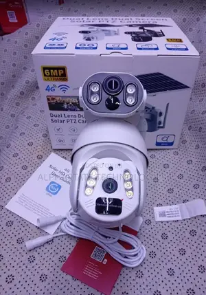 Ubox 6MP Dual Lens 4G Solar PTZ Camera Outdoor Surveillance