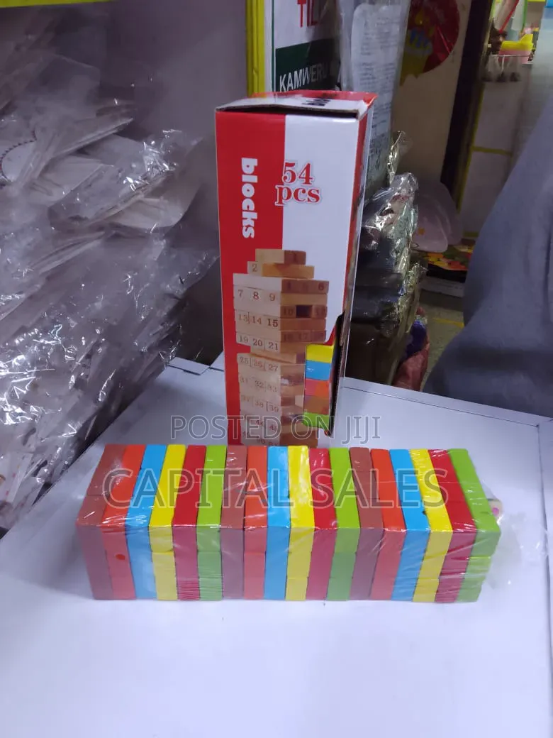 Colored Jenga Blocks