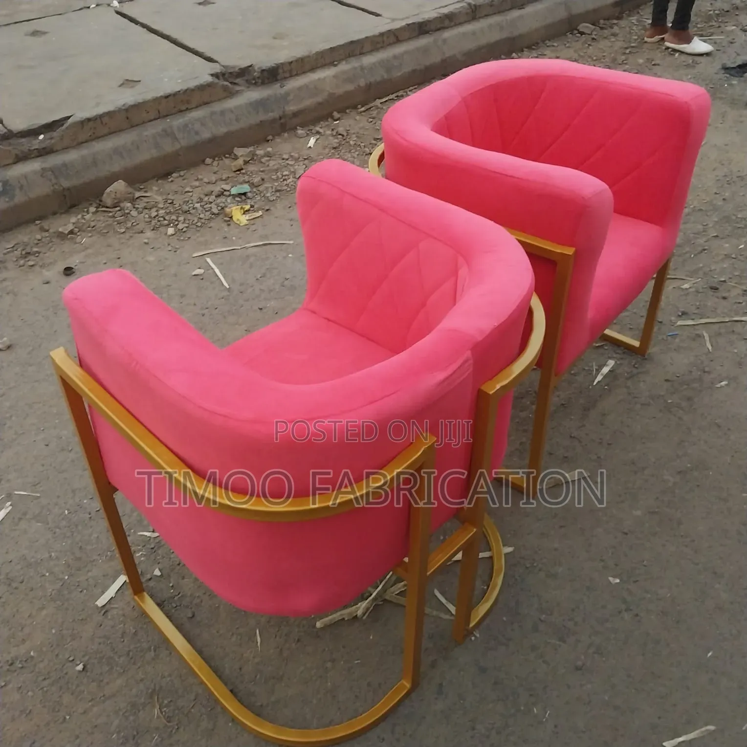 Stiling Chairs Baby Pink Colour