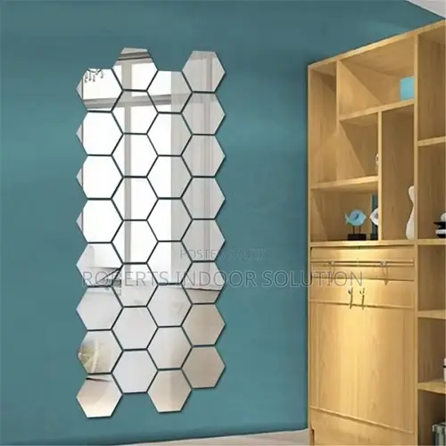 Modern Hexagonal Acrylic Wall Mirrors