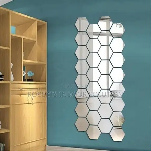 Modern Hexagonal Acrylic Wall Mirrors