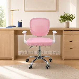 Office Chair : Pink Ergonomic Mesh Study Chair
