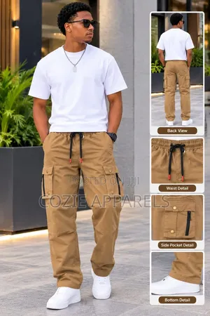 Men's Casual Cargo Trousers