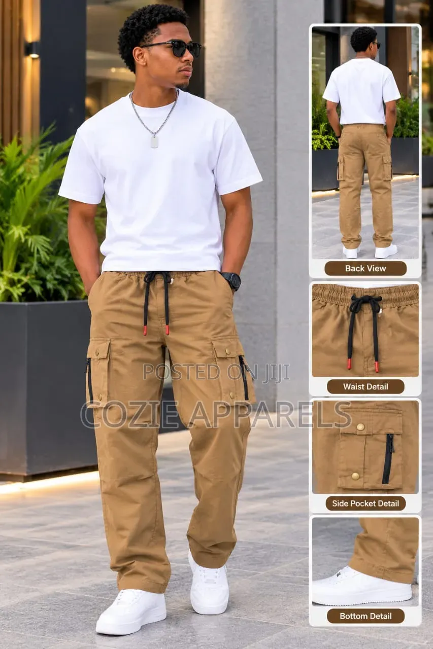 Men's Casual Cargo Trousers
