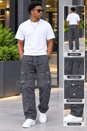 Men's Casual Cargo Trousers
