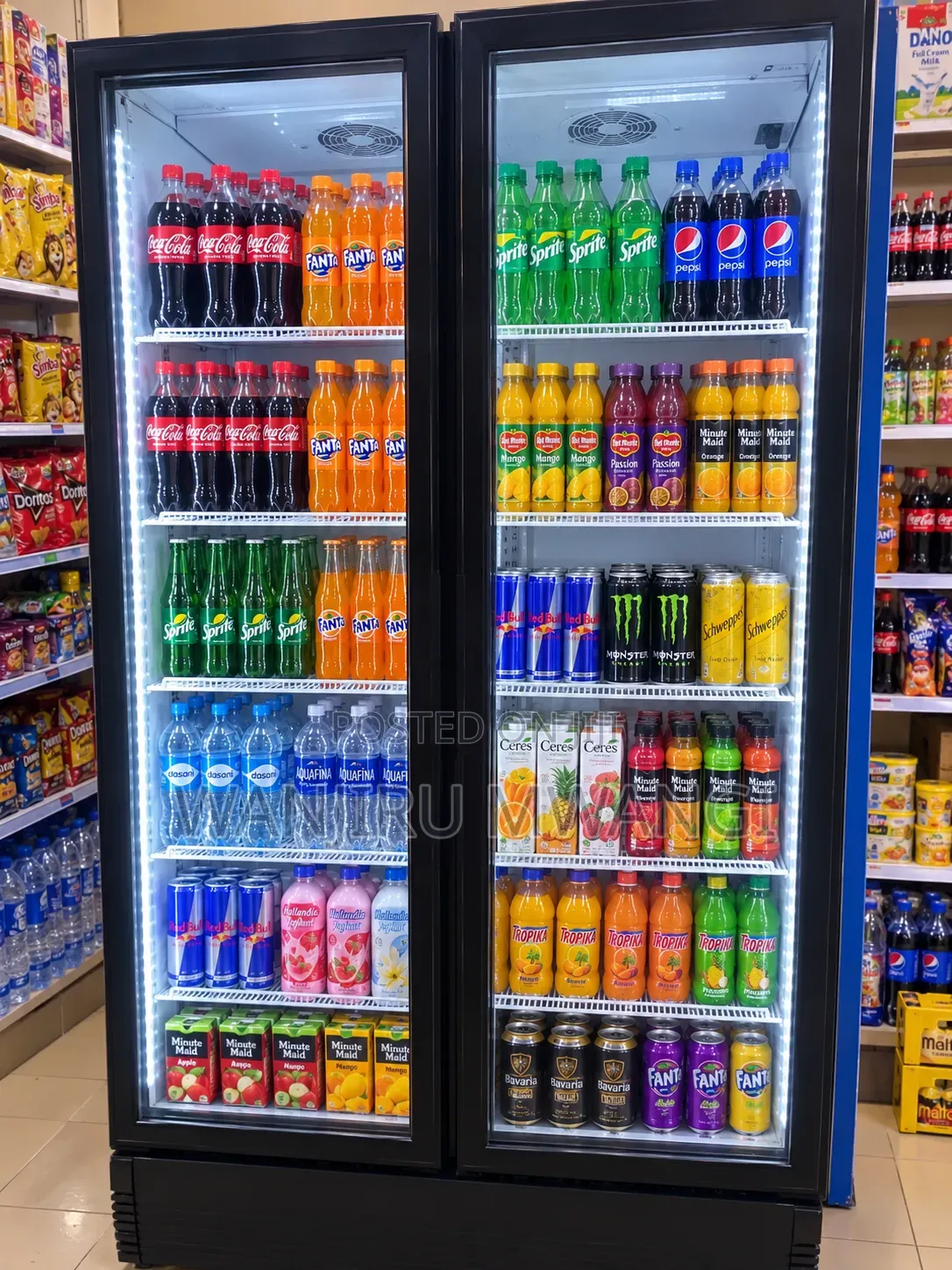Side by Side Display Fridge